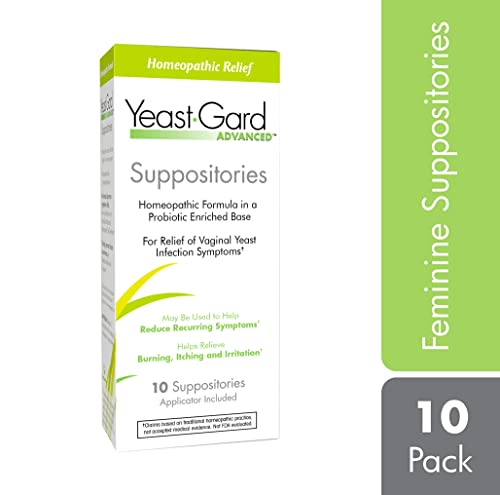 YeastGard Advanced Homeopathic Yeast Infection Vaginal Suppositories - 10 count Box